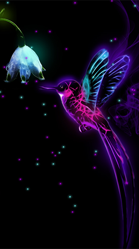 Fondos de pantalla animados a Neon animals by Thalia Photo Art Studio para Android. Descarga gratuita fondos de pantalla animados Animales de neón.