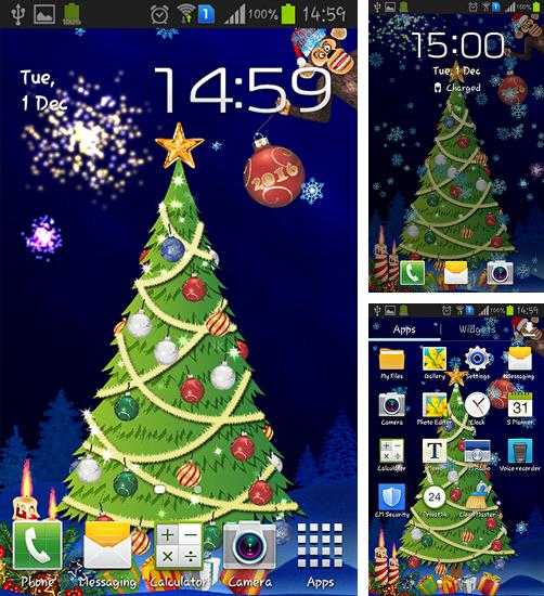Zusätzlich zum Live Wallpaper Der Mond für Android Mobiltelefone und Tablets, können Sie auch New Year 2016, Neujahr 2016 kostenlos herunterladen.