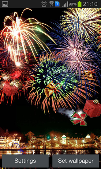 Fondos de pantalla animados a New Year’s Eve para Android. Descarga gratuita fondos de pantalla animados Nochevieja.