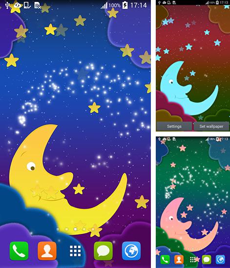 Zusätzlich zum Live Wallpaper Glückliche Sterne für Android Mobiltelefone und Tablets, können Sie auch Night, Nacht kostenlos herunterladen.