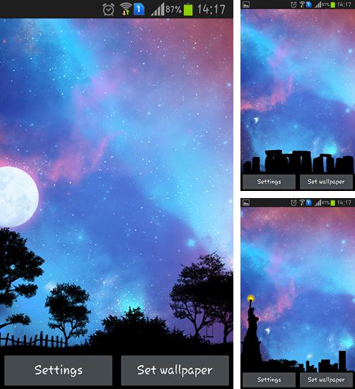 In addition to live wallpaper Star flying for Android phones and tablets, you can also download Nightfall for free.