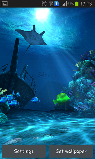Screenshots of the Ocean HD for Android tablet, phone.