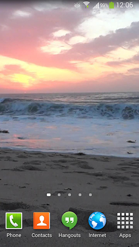 Ocean waves für Android spielen. Live Wallpaper Ozeanwellen kostenloser Download.