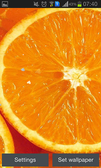 Orange - безкоштовно скачати живі шпалери на Андроїд телефон або планшет.