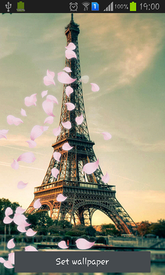 Descargar Pairs: Eiffel tower para Android gratis. El fondo de pantalla animados  París: Torre de Eiffel en Android.