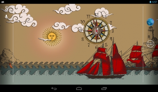 Paper sea live wallpaper for Android. Paper sea free download for tablet  and phone.