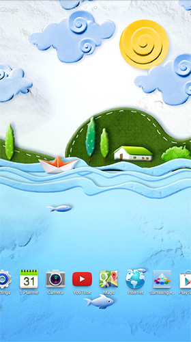 Screenshots von Paper world by Live Wallpapers 3D für Android-Tablet, Smartphone.