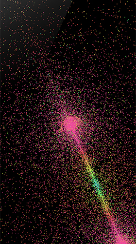 Screenshots of the Particles fluids galaxy for Android tablet, phone.