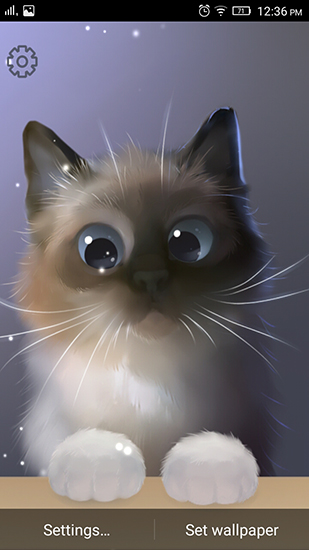Screenshots of the Peper the kitten for Android tablet, phone.