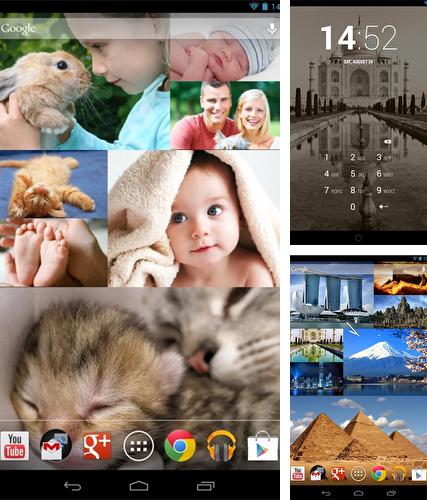 Kostenloses Android-Live Wallpaper Fotowand FX. Vollversion der Android-apk-App Photo wall FX für Tablets und Telefone.