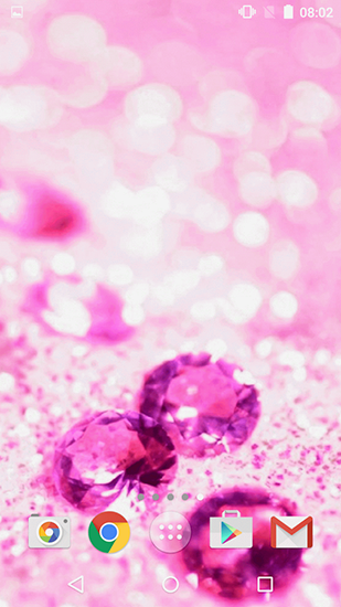 Kostenloses Android-Live Wallpaper Pinke Diamanten. Vollversion der Android-apk-App Pink diamonds für Tablets und Telefone.