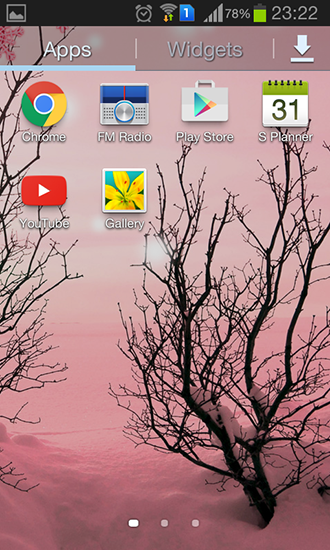 Pink winter für Android spielen. Live Wallpaper Pinker Winter kostenloser Download.