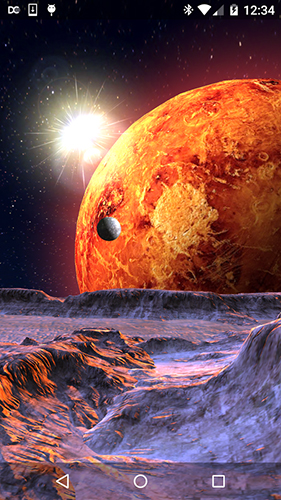 Screenshots of the Planet X 3D for Android tablet, phone.