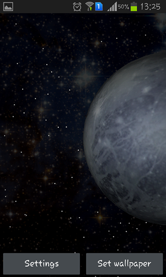 Screenshots of the Planets 3D for Android tablet, phone.