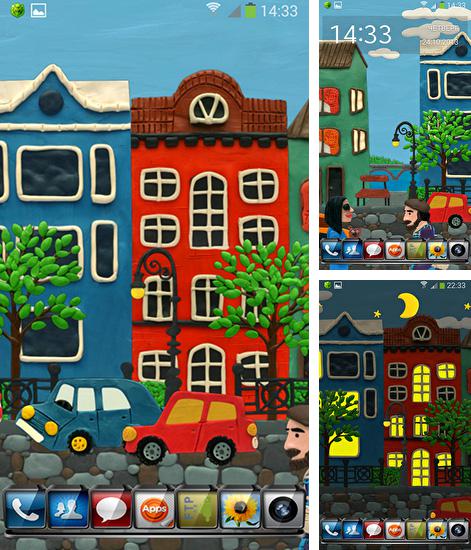 Download live wallpaper Plasticine town for Android. Get full version of Android apk livewallpaper Plasticine town for tablet and phone.