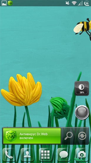 Kostenloses Android-Live Wallpaper Plastilin-Blumen. Vollversion der Android-apk-App Plasticine flowers für Tablets und Telefone.