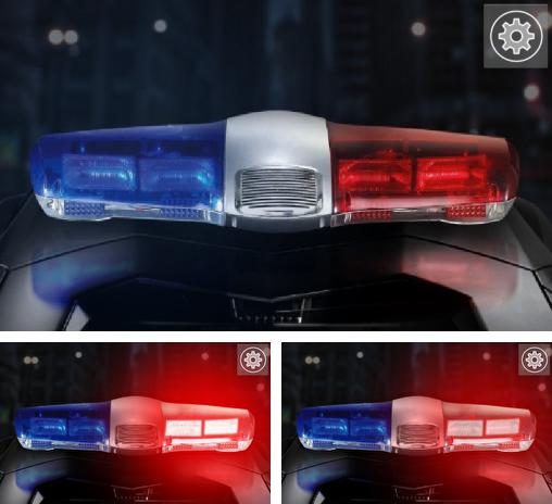 Police siren: Light & sound - бесплатно скачать живые обои на Андроид телефон или планшет.