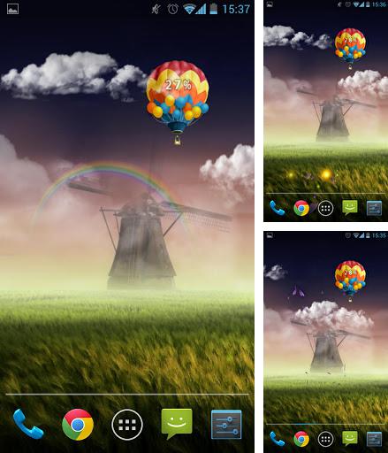 Kostenloses Android-Live Wallpaper Psychedelische Prärie. Vollversion der Android-apk-App Psychedelic prairie für Tablets und Telefone.