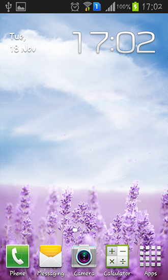 Kostenloses Android-Live Wallpaper Lila Lavendel. Vollversion der Android-apk-App Purple lavender für Tablets und Telefone.