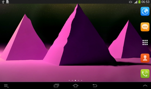 Screenshots of the Pyramids for Android tablet, phone.
