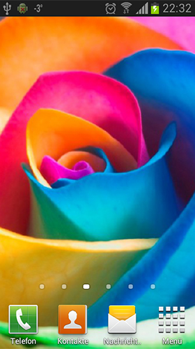 Скріншот Rainbow roses. Скачати живі шпалери на Андроїд планшети і телефони.