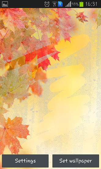 Screenshots of the Rainy autumn for Android tablet, phone.