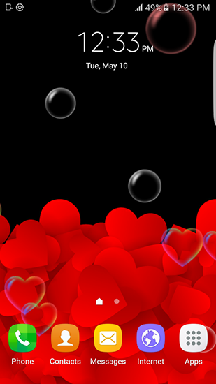 Capturas de pantalla de Red and gold love para tabletas y teléfonos Android.