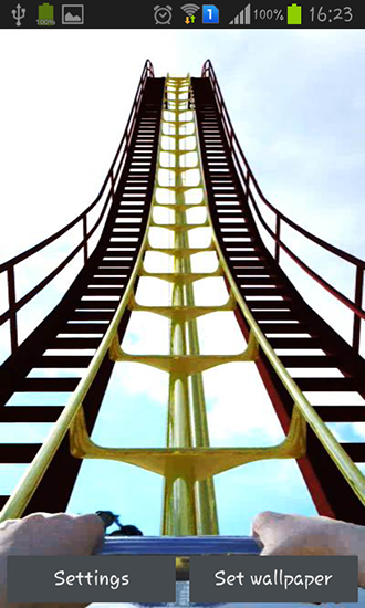 Roller coaster - бесплатно скачать живые обои на Андроид телефон или планшет.