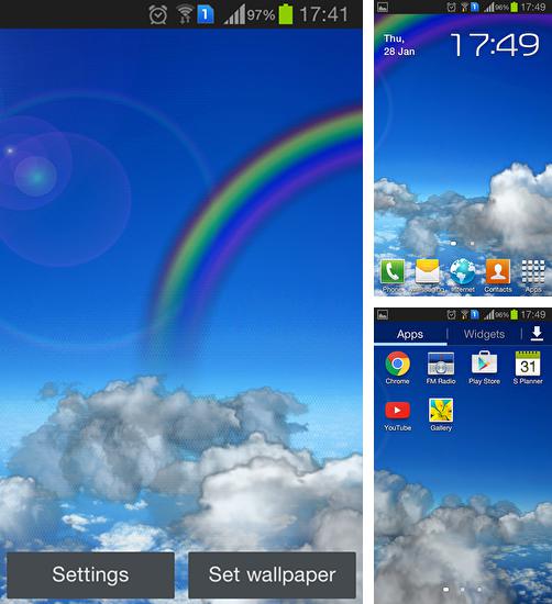 En plus du fond d'écran Secoue-les tous pour téléphones et tablettes Android, vous pouvez aussi télécharger gratuitement Nuages flottants, Rolling clouds.