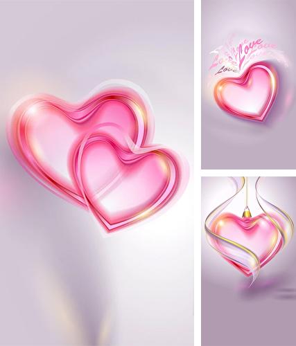Descarga gratuita fondos de pantalla animados Corazones románticos para Android. Consigue la versión completa de la aplicación apk de Romantic hearts para tabletas y teléfonos Android.