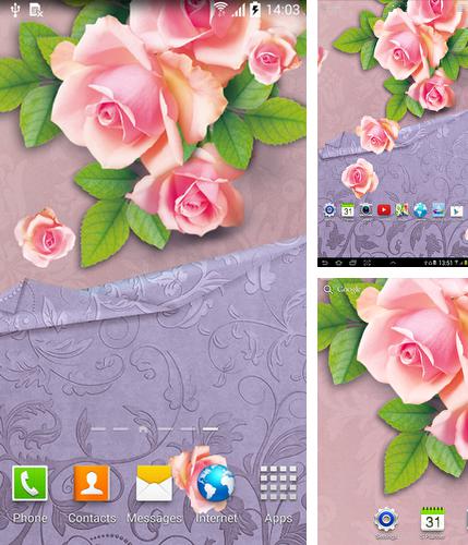Kostenloses Android-Live Wallpaper Die Rose. Vollversion der Android-apk-App Rose für Tablets und Telefone.