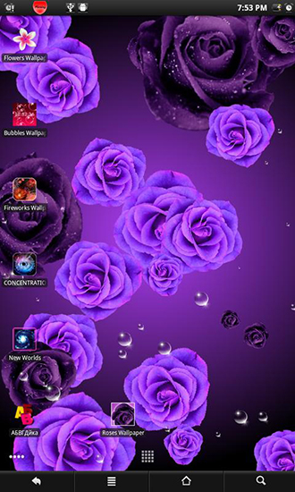 Kostenloses Android-Live Wallpaper Rosen 2. Vollversion der Android-apk-App Roses 2 für Tablets und Telefone.