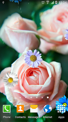 Screenshots von Roses by Live Wallpapers 3D für Android-Tablet, Smartphone.