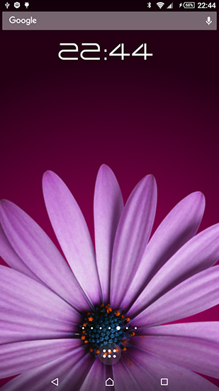 Fondos de pantalla animados a Rotating flower para Android. Descarga gratuita fondos de pantalla animados Flor giratoria .