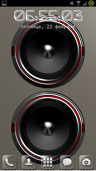 Screenshots of the Screen speaker for Android tablet, phone.