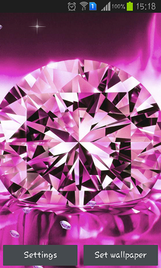 Descargar Shiny diamonds para Android gratis. El fondo de pantalla animados  Diamantes brillantes en Android.