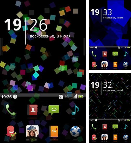 Zusätzlich zum Live Wallpaper Bunte Bilder für Android Mobiltelefone und Tablets, können Sie auch Simple squares, Einfache Quadrate kostenlos herunterladen.