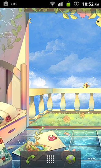 Fondos de pantalla animados a Sky garden para Android. Descarga gratuita fondos de pantalla animados Jardín paradisiaco.