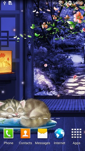 Télécharger le fond d'écran animé gratuit Chaton dormant . Obtenir la version complète app apk Android Sleeping kitten pour tablette et téléphone.