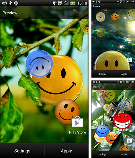 In addition to live wallpaper Tulips for Android phones and tablets, you can also download Smiles for free.