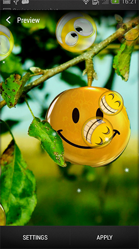 Kostenloses Android-Live Wallpaper Smiley. Vollversion der Android-apk-App Smiley für Tablets und Telefone.