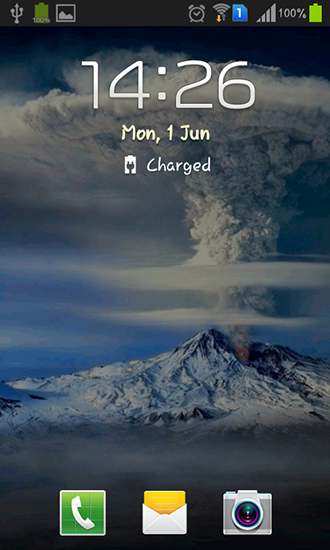 Android タブレット、携帯電話用スモーク・ボルカノのスクリーンショット。