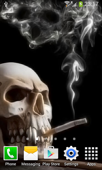 Android用smoking Skullを無料でダウンロード アンドロイド用スモーキング スカルライブ壁紙