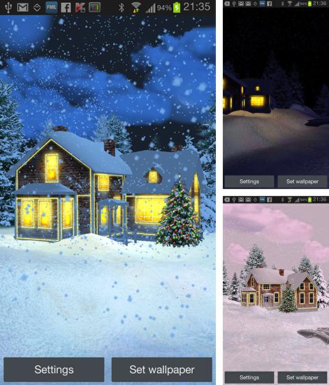 In addition to live wallpaper Fireplace for Android phones and tablets, you can also download Snow HD for free.