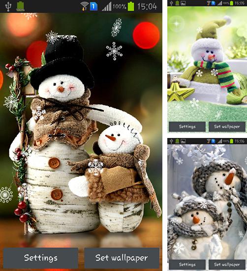 Snowman - бесплатно скачать живые обои на Андроид телефон или планшет.