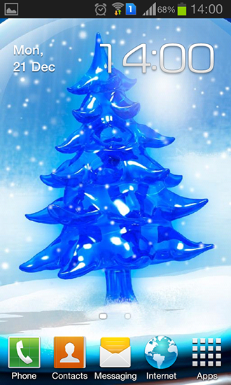 Snowy Christmas Tree Hd Pour Android à Télécharger