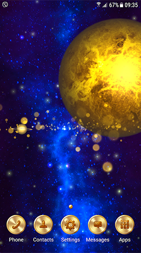 Screenshots of the Solar system for Android tablet, phone.