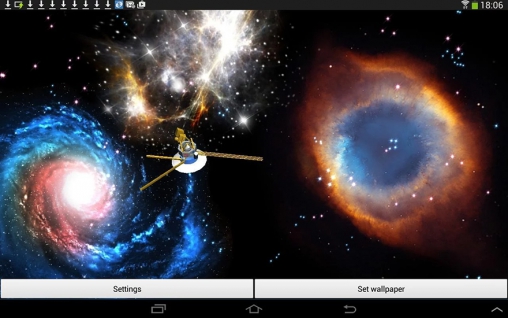 Capturas de pantalla de Space 3D para tabletas y teléfonos Android.