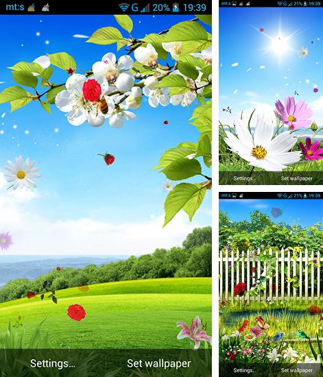 In addition to live wallpaper YoYo kitty for Android phones and tablets, you can also download Spring by Pro live wallpapers for free.