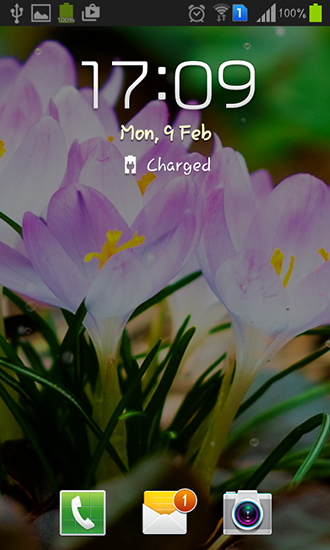 Screenshots von Spring flowers: Rain für Android-Tablet, Smartphone.